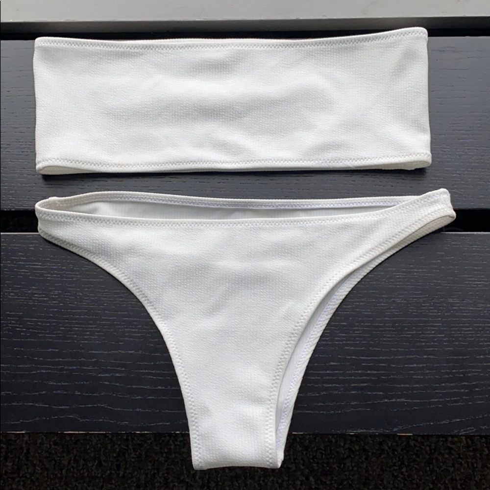 White bathing suit